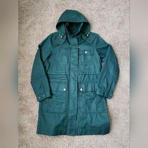 J Crew Utility all purpose  jacket. Hooded. Green. Sz Medium